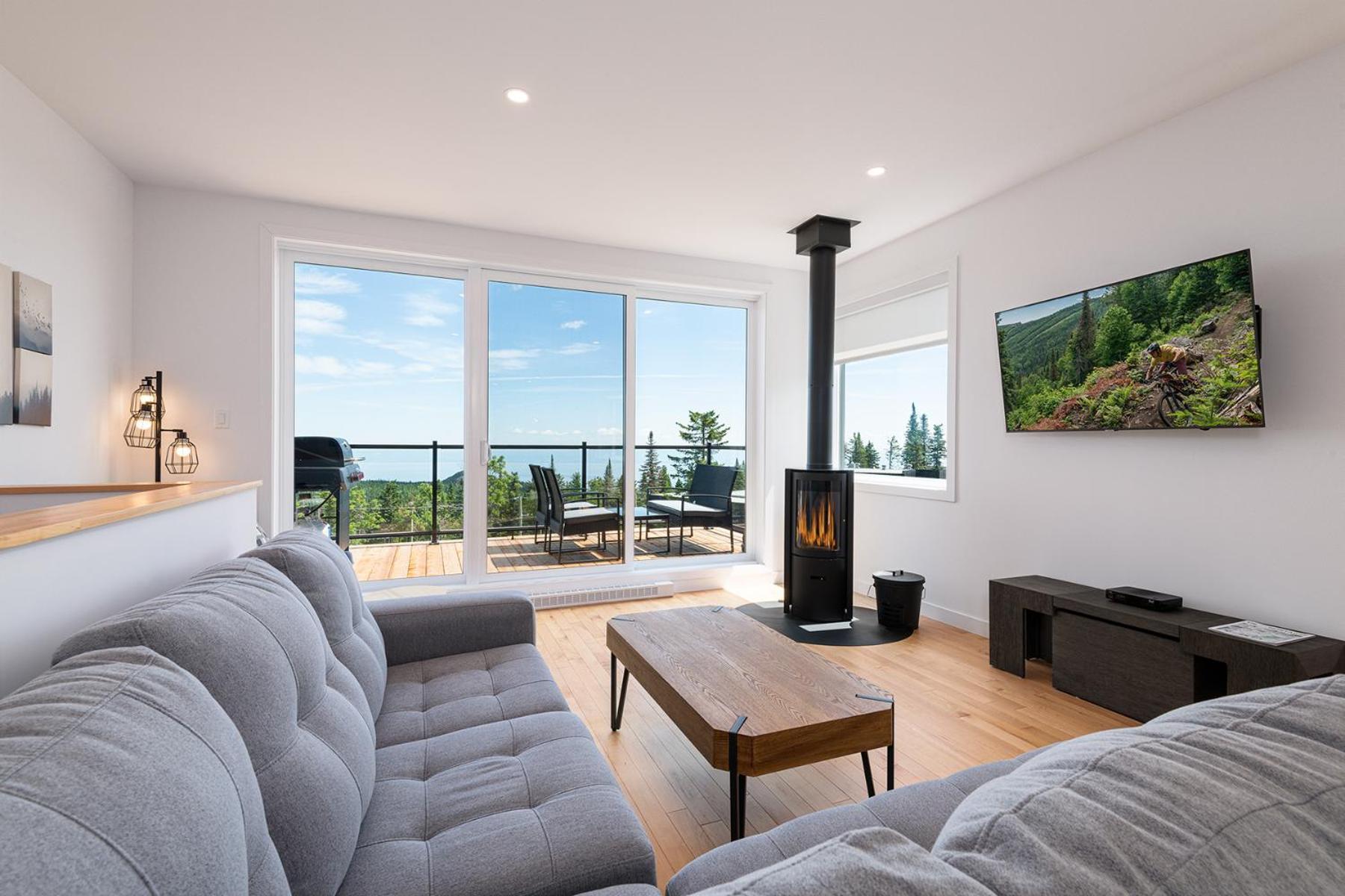Les Chalets Du Massif De Charlevoix Petite-Riviere-Saint-Francois Δωμάτιο φωτογραφία